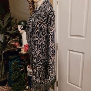 Ralph Lauren Navy and Cream Cardigan